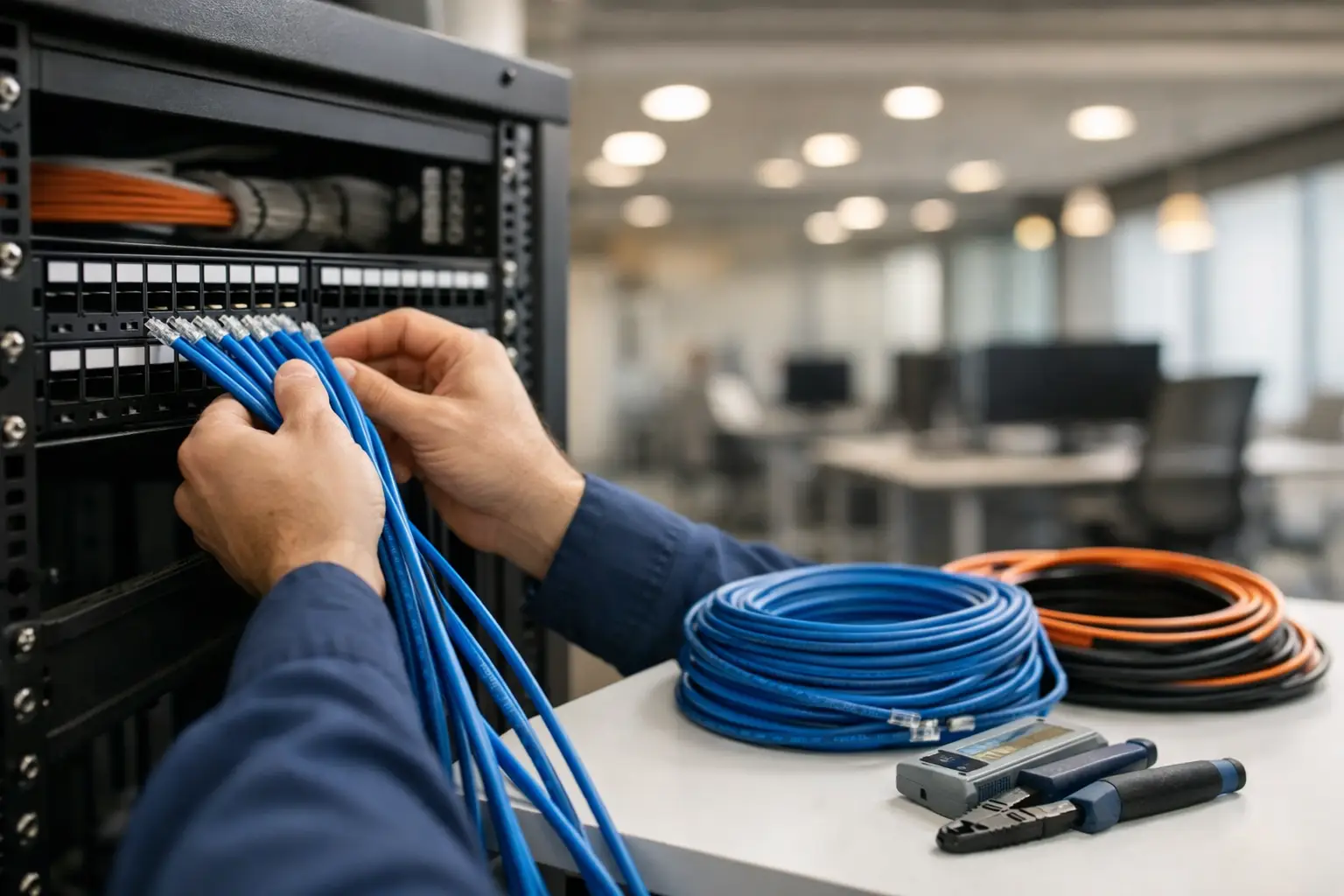 Low Voltage Cabling Installation for Offices
